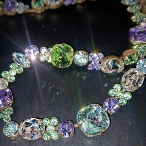 Pretty pastel crystal vintage Sorrelli necklace